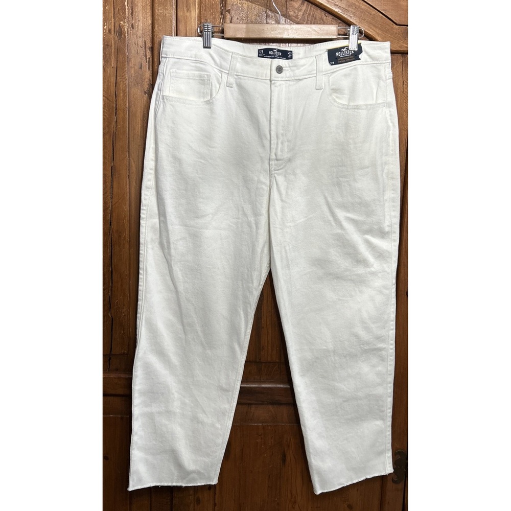 NWT Women's Hollister Ultra High Rise Vintage Straight Jeans Stretch Sz 17 33x27